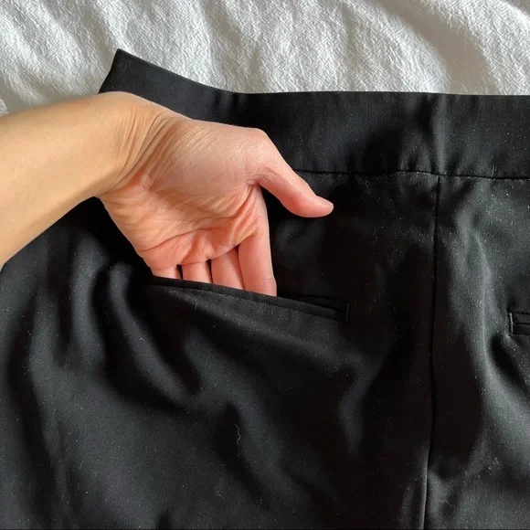 RW&CO Ankle Cropped Dress Pant Bottom Suiting Slim Leg Pockets Size 10 - Picture 7 of 9